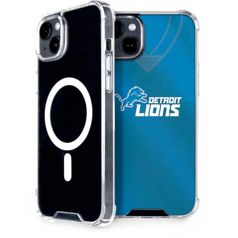 NFL Detroit Lions Team Jersey iPhone 15 Plus MagSafe Case
